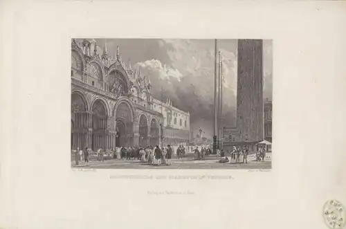 Marcuskirche und Piazetta in Venedig.