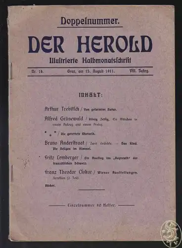 Der Herold. Illustrierte Halbmonatsschrift. PLAICHINGER, Leopold. - HÜTTER, Fran