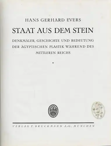 Staat aus dem Stein. Denkmäler, Geschichte und Bedeutung der ägyptischen Plastik