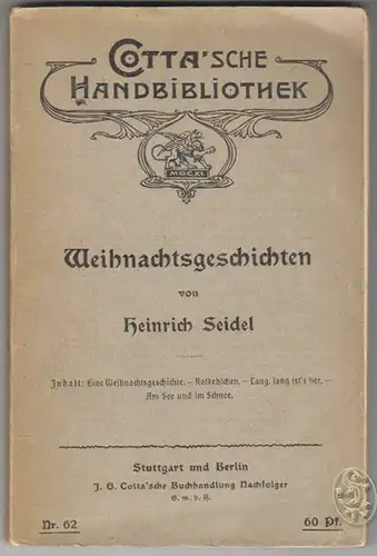 Weihnachtsgeschichten. SEIDEL, Heinrich.