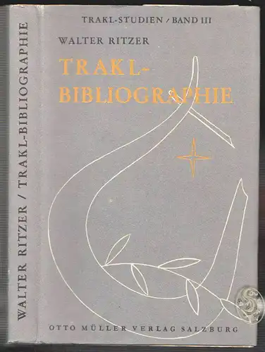 Trakl-Bibliographie. RITZER, Walter.