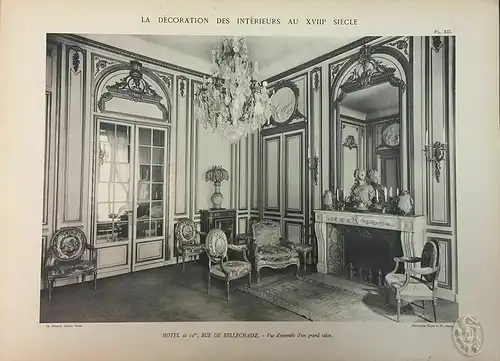 La décoration des intérieurs au XVIIIe siecle. Motifs d`architecture, de sculptu