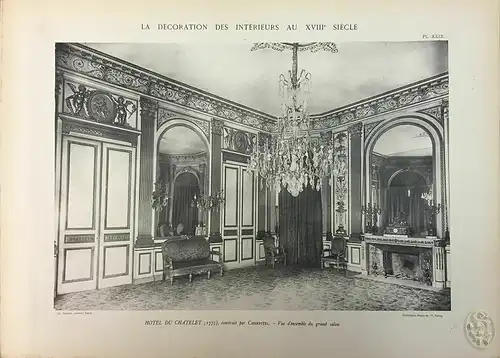 La décoration des intérieurs au XVIIIe siecle. Motifs d`architecture, de sculptu