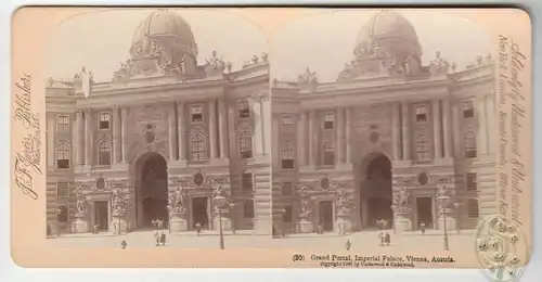 Grand Portal, Imperial Palace, Vienna, Austria. Der Haupteingang zum kaiserliche