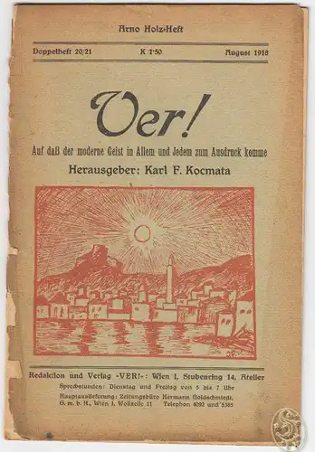 Ver! Auf das der moderne Geist in Allem und Jedem zum Ausdruck komme. Doppelheft