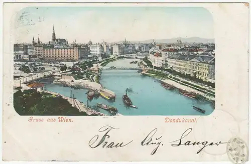 Gruss aus Wien. Donaukanal.