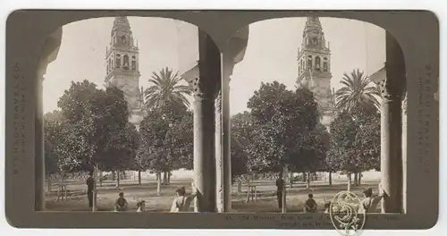 Old Minaret, from Court of Oranges, Cordova, Spain.