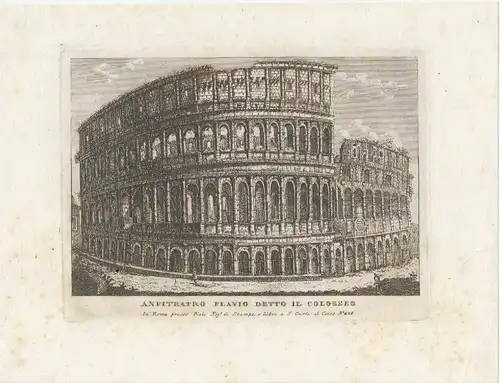 Anfiteatro Flavio detto Il Colosseo.