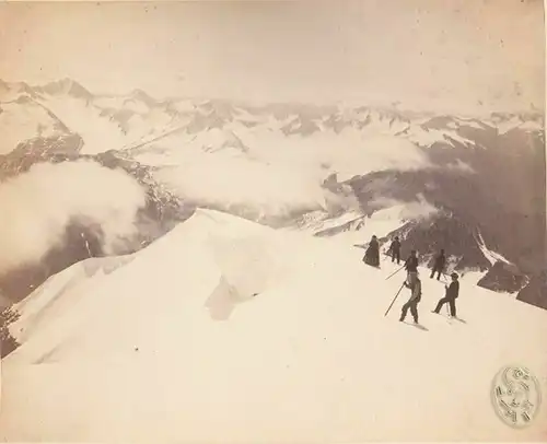 Les Alpes Valaisannes vue du Galenstock. 633. BRAUN, A[dolphe].