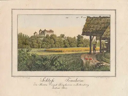 Schloss Frauheim des Herrn Ernest Freyherrn v. Kellersberg. Grätzer Kreis.