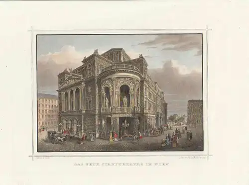 Das neue Stadttheater in Wien.