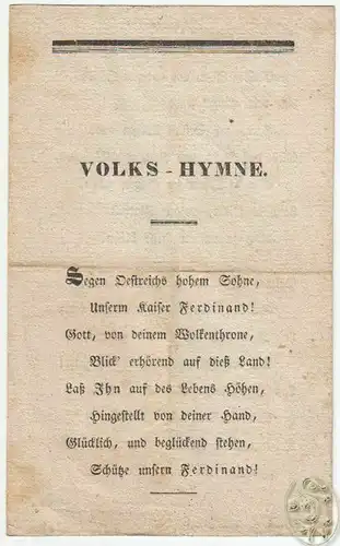 Volks-Hymne.