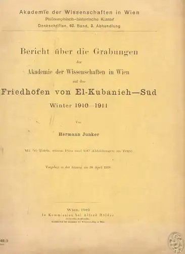 Bericht über die Grabungen der Akademie der Wissenschaften in Wien auf den Fried