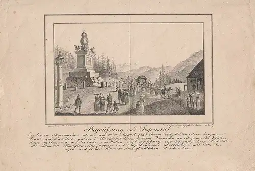 Begrüßung und Segensruf der treuen Steyermärker, als sie -  am 20ten August 1825