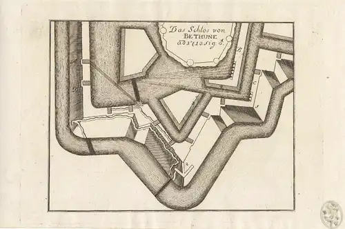 Das Schlos von Bethune. ao 1710.