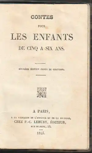 Contes pour les enfants de cinq a six ans.