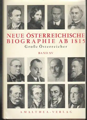 Neue österreichische Biographie ab 1815.
