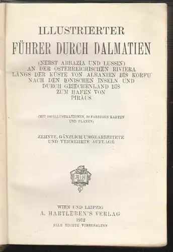 Illustrierter Führer durch Dalmatien (nebst Abbazia und Lussin) an der ö 1978-01