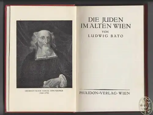 Die Juden im alten Wien. BATO, Ludwig.