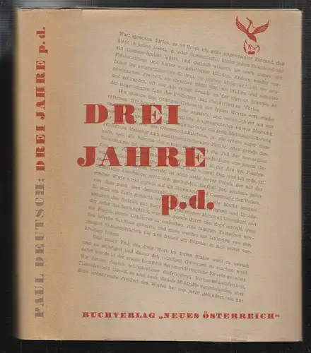 Drei Jahre p. d. DEUTSCH, Paul.