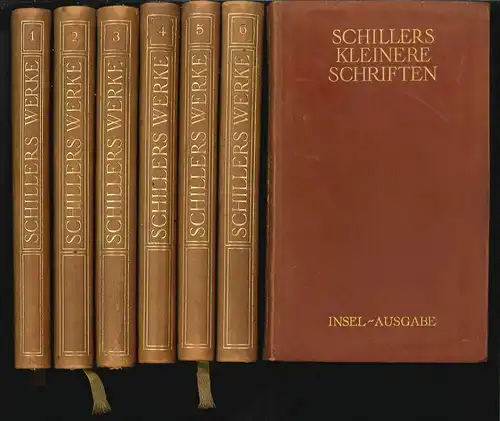 Saemtliche Werke. SCHILLER, Friedrich v.