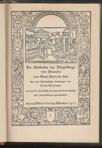 Die Geschichte der Bürgerkriege von Grananda. Aus dem Altspanischen übertragen v