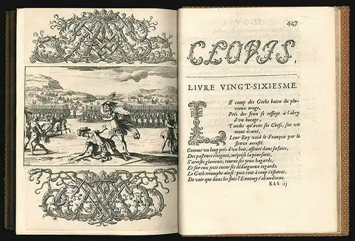 Clovis, ou la France chrestienne. Poème heroique. DESMARETS (de SAINT-SORLIN), J