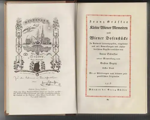 Kleine Wiener Memoiren und Wiener Dosenstücke. In Auswahl herausgegeben, eingele