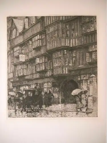 [London] Holborn House [Staple Inn]. KASIMIR, Luigi. Graphiker (1881-1962).