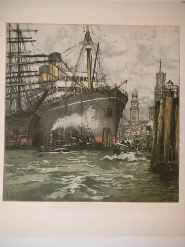 [Hamburger Hafen]. KASIMIR, Luigi. Graphiker (1881-1962).