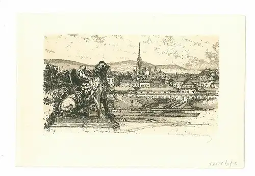[Wien Gesamtansicht. Blick vom Belvedere /View from Belvedere]. KASIMIR, Luigi. 