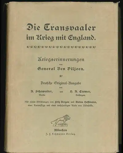 Die Transvaaler im Krieg mit England. Kriegserinnerungen von General Ben Viljone