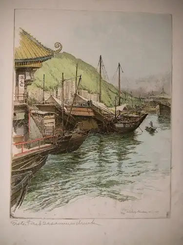 Hongkong Aberdeen. KASIMIR, Robert. Graphiker (1914-2002).