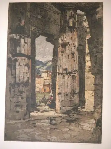 Paestum. KASIMIR, Luigi. Graphiker (1881-1962).