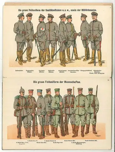 Die graue Felduniform der Deutschen Armee.
