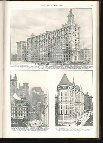 King`s views - New York. 400 Illustrations. Dem Wiener Männergesang Verein zu Er