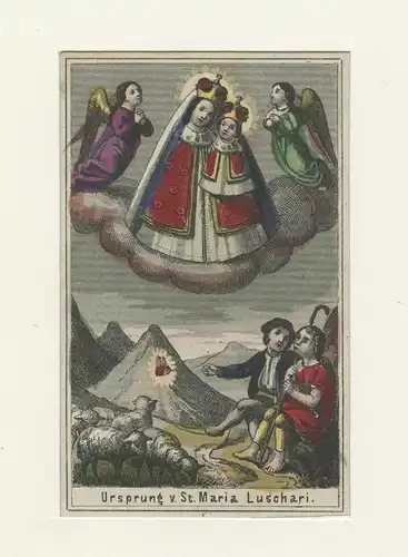 Ursprung v. St. Maria Luschari.