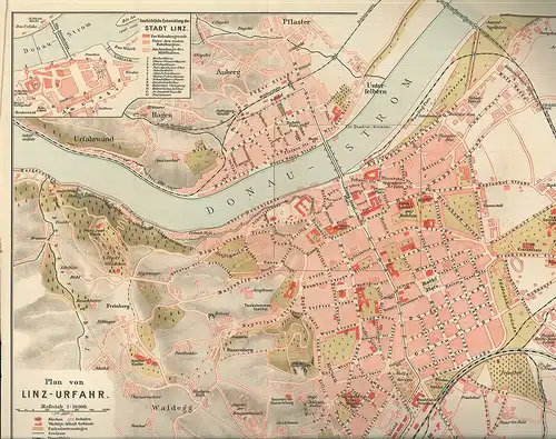 Die Donaustadt Linz und Ausflüge in deren Umgebung. Illustrierter Führer für Fre