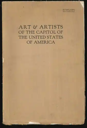 Art and Artists of the Capitol of the United States of America. FAIRMAN, Charles