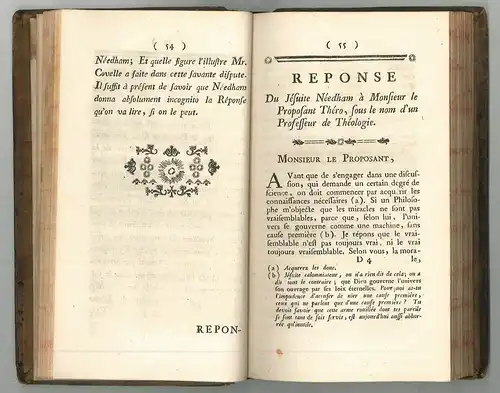 Collection des lettres sur les miracles, écrites à Genève et à Neufchatel par Mr