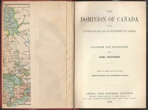 BAEDEKER, The Dominion of Canada with... 1907