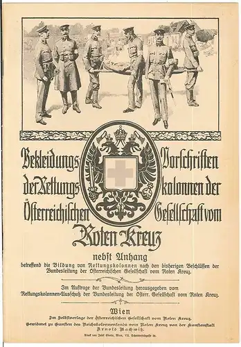 Bekleidungs-Vorschriften der Rettungskolonnen der Österreichischen Gesellschaft 