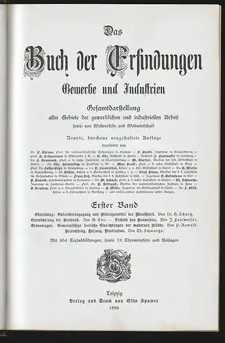 Das neue Buch der Erfindungen, Gewerbe und Industrien. Gesamtdarstellung aller G