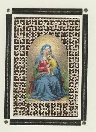 Sitzenden Madonna mit Kind.