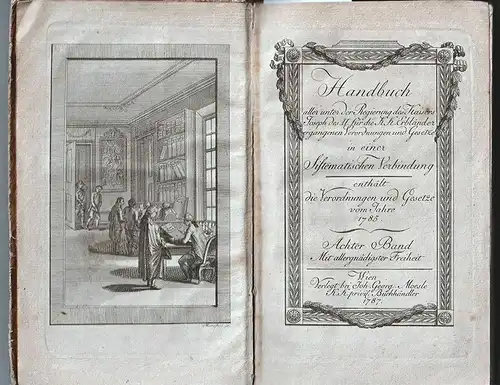 Handbuch aller unter der Regierung des Kaisers Joseph II für die k. k. Erbländer