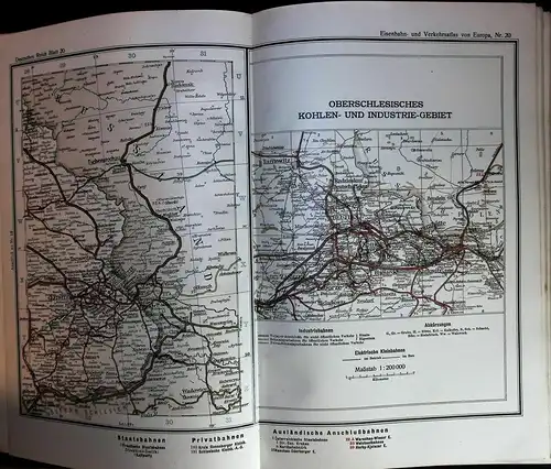 Eisenbahn und Verkehrsatlas von Europa. KOCH, W(ilhelm) - OPITZ, C.