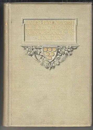 Geschichte der Renaissance in Italien. Bearbeitet von Heinrich Holtzinger. BURCK
