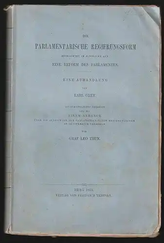 Die parlamentarische Regierungsform betrachtet im Hinblick auf eine Reform des P