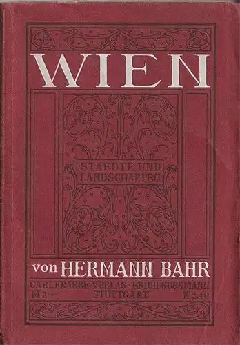 Wien. BAHR, Hermann.