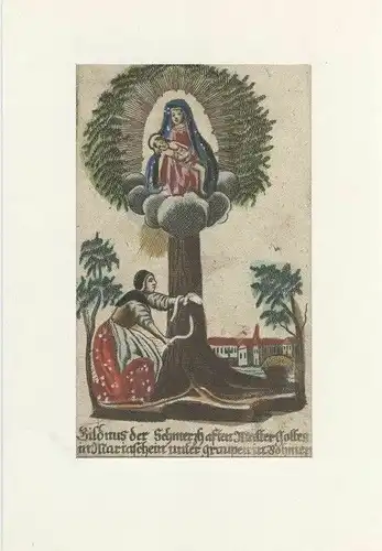 Bildnus der Schmerzhaften Mutter Gottes in Mariaschein unter graupen in Böhmen.